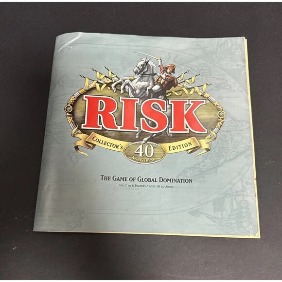 Risk 40th Anniversary Collectors Edition Board Game Hasbro 99% Complete Strategy - Picture 7 of 12